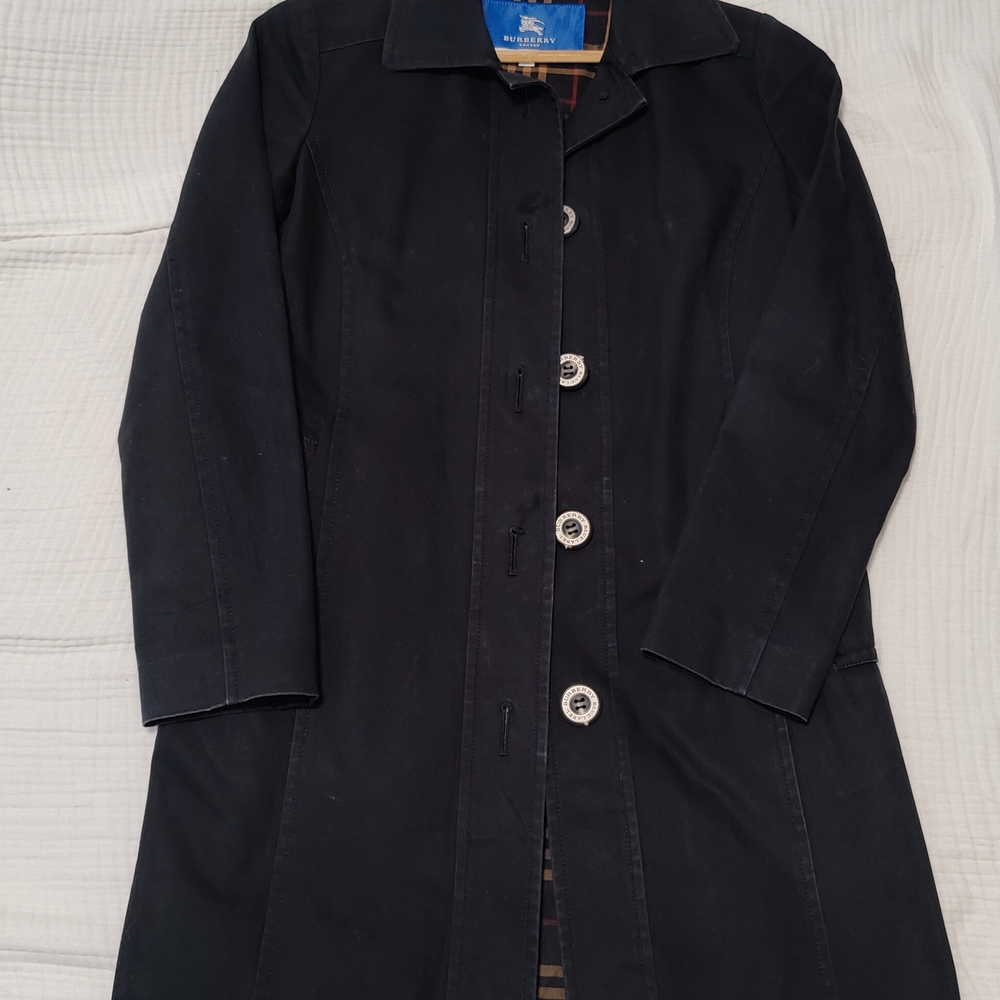 Dark Navy Burberry Trench